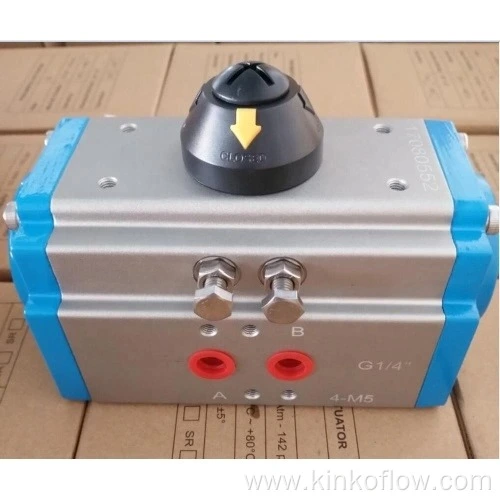 Actionneur pneumatique rotatif 1/4 de tour en alliage d'aluminium