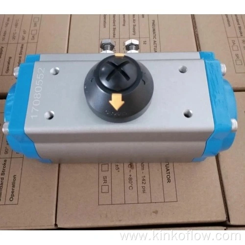 Actionneur pneumatique rotatif 1/4 de tour en alliage d'aluminium