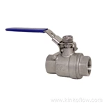 Robinet à boisseau sphérique fileté en acier inoxydable PN16-25