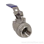 Robinet à boisseau sphérique fileté en acier inoxydable PN16-25