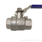 Robinet à boisseau sphérique fileté en acier inoxydable PN16-25