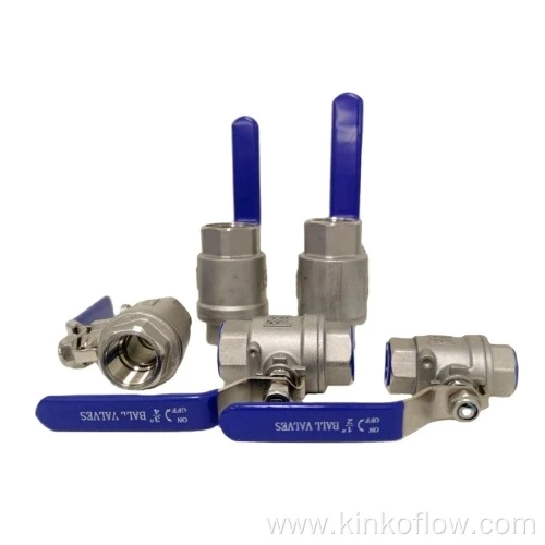 Robinet à boisseau sphérique fileté en acier inoxydable PN16-25