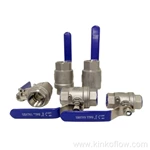 Robinet à boisseau sphérique fileté en acier inoxydable PN16-25