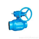 Robinet à boisseau sphérique soudé en acier au carbone PN16~PN40 avec joint en plastique