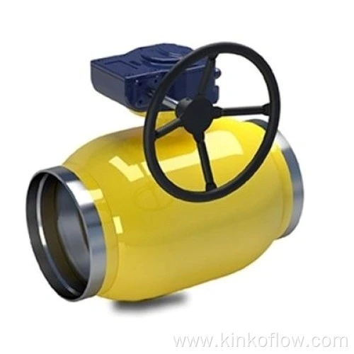 Robinet à boisseau sphérique soudé en acier au carbone PN16~PN40 avec joint en plastique