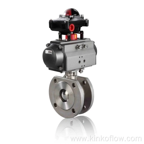 Robinet à boisseau sphérique pneumatique de type mince Q671F-16P/R
