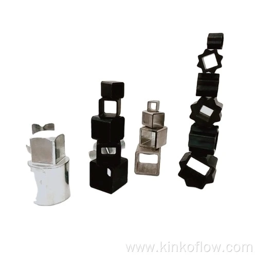 Connecteur carré plat pneumatique en acier inoxydable